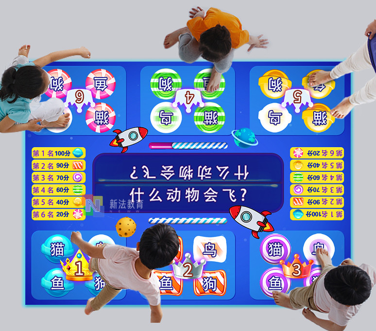 幼儿智能教学系统，智慧教学新法教育互动地面问答系统！