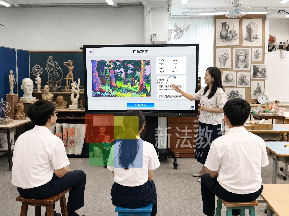 告别枯燥美术课堂，新法教育 AI 美育互动教学系统让艺术教学更有温度